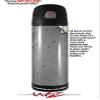 Skin Decal Wrap for Thermos Funtainer 16oz Bottle Raining Gray (BOTTLE NOT INCLUDED) by WraptorSkinz view 2