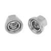 Baosity 1 Pair 9mm M9 Stainless Steel Bicycle Rear Wheel Hub Large Flange Axle Nut for Fixed Gear Bike Cycle Cycling view 2
