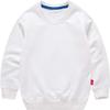 HAXICO Unisex Kids Solid Cotton Pullover Sweatshirt Toddler Baby Boys Crewneck Long Sleeve Sweatshirt Tops Blouse,White,4T view 1