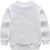 HAXICO Unisex Kids Solid Cotton Pullover Sweatshirt Toddler Baby Boys Crewneck Long Sleeve Sweatshirt Tops Blouse,White,4T view 2