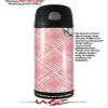 Skin Decal Wrap for Thermos Funtainer 16oz Bottle Wavey Pink (BOTTLE NOT INCLUDED) by WraptorSkinz view 2