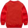 HAXICO Unisex Kids Solid Cotton Thin Pullover Sweatshirt T-Shirt Toddler Baby Crewneck Long Sleeve Tshirts Tops Blouse Red view 2
