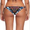 Eidon women's Tiki Tie Side Cheeky Bikini Bottom Swimsuit, Athena Navy Print, X-Large view 3