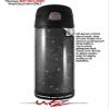 Skin Decal Wrap for Thermos Funtainer 16oz Bottle Stardust Black (BOTTLE NOT INCLUDED) by WraptorSkinz view 2