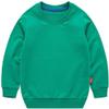 Unisex Kids Solid Cotton Thin Pullover Sweatshirt T-shirt Toddler Baby Crewneck Long Sleeve Tshirts Tops Blouse HAXICO Green view 1