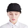 Nanxson 3pcs Chef Hats for Women Men Chef Caps Work Hats Kitchen Cooking Bakers Hat for Food Service with Brim Black view 2