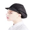 Nanxson 3pcs Chef Hats for Women Men Chef Caps Work Hats Kitchen Cooking Bakers Hat for Food Service with Brim Black view 3