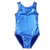 Agoky Girls Glitter Metallic Leather Dance Clothing Set Sleeveless/Long Sleeve Gymnastics Leotard Unitard Workout Tracksuit Blue 3-4 Years view 4