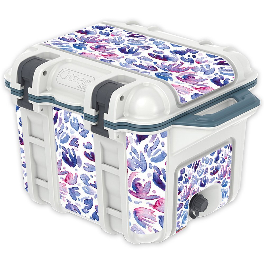 MightySkins (Cooler Not Included) Skin Compatible with OtterBox Venture 25 qt Cooler - Blue Petals | Protective, Durable, and Unique Vinyl Decal wrap Cover | Easy to Apply | Made in The USA