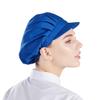 Nanxson 3pcs Chef Hats for Women Men Chef Caps Work Hats Kitchen Cooking Bakers Hat for Food Service with Brim Blue view 4