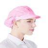 Nanxson 3pcs Chef Hats for Women Men Chef Caps Work Hats Kitchen Cooking Bakers Hat for Food Service with Brim Pink
