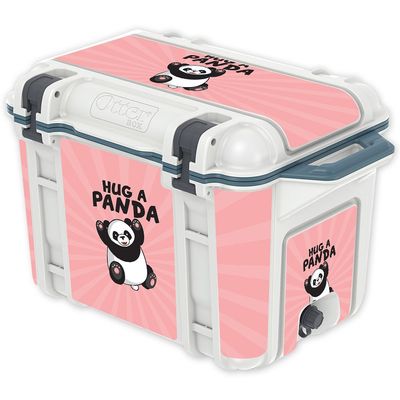 MightySkins (Cooler Not Included) Skin Compatible with OtterBox Venture 45 qt Cooler - Hug A Panda | Protective, Durable, and Unique Vinyl Decal wrap Cover | Easy to Apply | Made in The USA