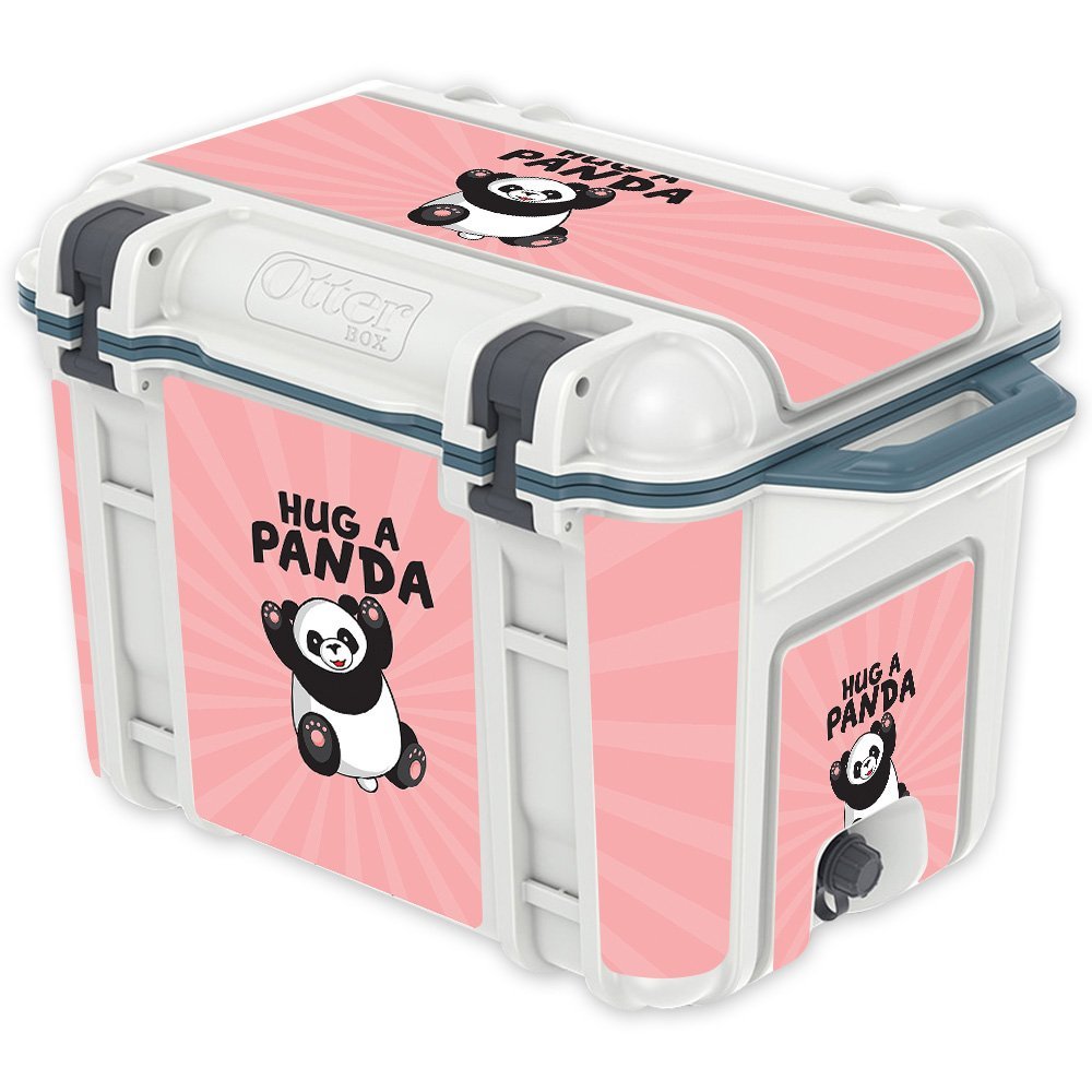 MightySkins (Cooler Not Included) Skin Compatible with OtterBox Venture 45 qt Cooler - Hug A Panda | Protective, Durable, and Unique Vinyl Decal wrap Cover | Easy to Apply | Made in The USA