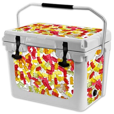 MightySkins (Cooler Not Included) Skin Compatible with RTIC 20 Cooler (2017 Model) - Gummy Bears | Protective, Durable, and Unique Vinyl Decal wrap Cover | Easy to Apply | Made in The USA