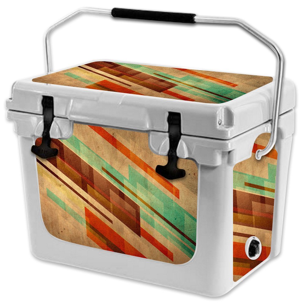 MightySkins (Cooler Not Included) Skin Compatible with RTIC 20 Cooler (2017 Model) - Abstract Wood | Protective, Durable, and Unique Vinyl Decal wrap Cover | Easy to Apply | Made in The USA