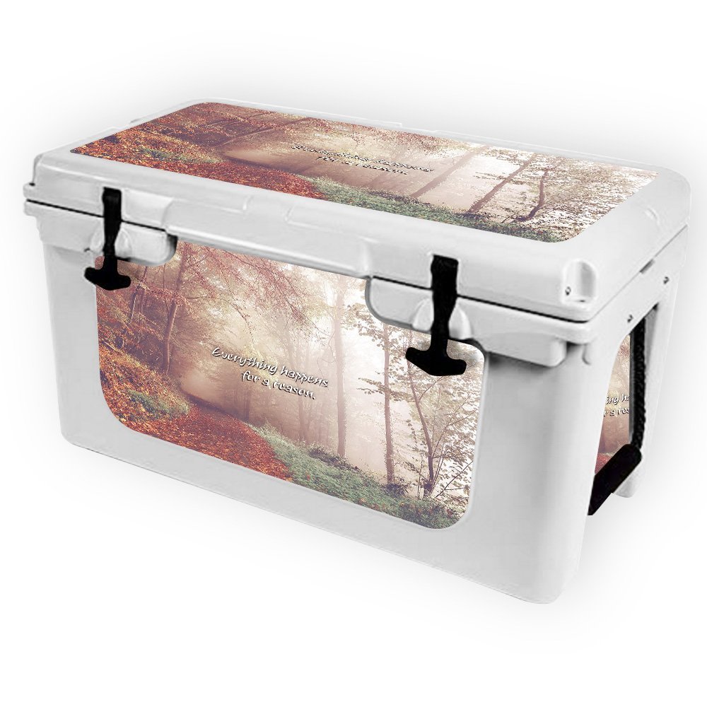 MightySkins (Cooler Not Included) Skin Compatible with RTIC 45 Cooler (2017 Model) - Happens for A Reason | Protective, Durable, and Unique Vinyl wrap Cover | Easy to Apply | Made in The USA