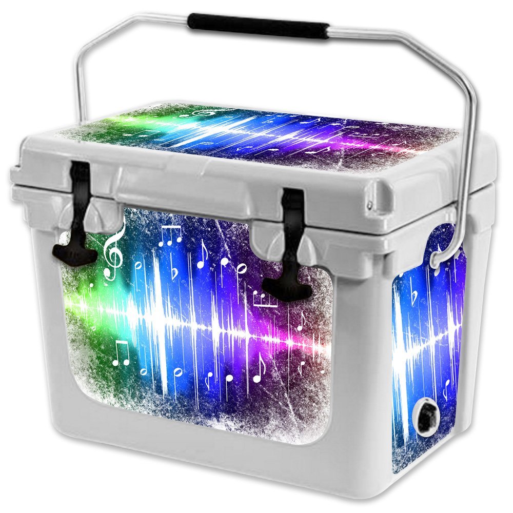 MightySkins (Cooler Not Included) Skin Compatible with RTIC 20 Cooler (2017 Model) - Music Man | Protective, Durable, and Unique Vinyl Decal wrap Cover | Easy to Apply | Made in The USA