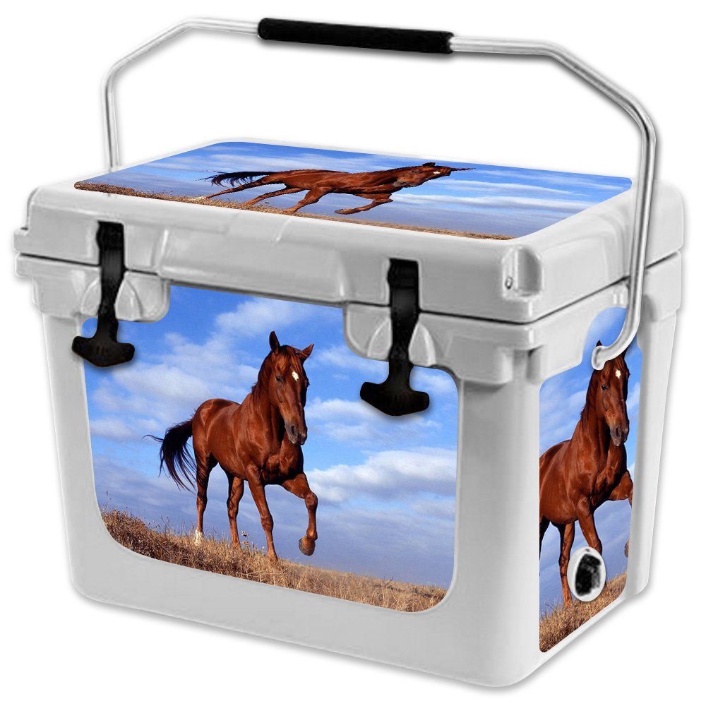 MightySkins (Cooler Not Included) Skin Compatible with RTIC 20 Cooler (2017 Model) - Horse | Protective, Durable, and Unique Vinyl Decal wrap Cover | Easy to Apply | Made in The USA