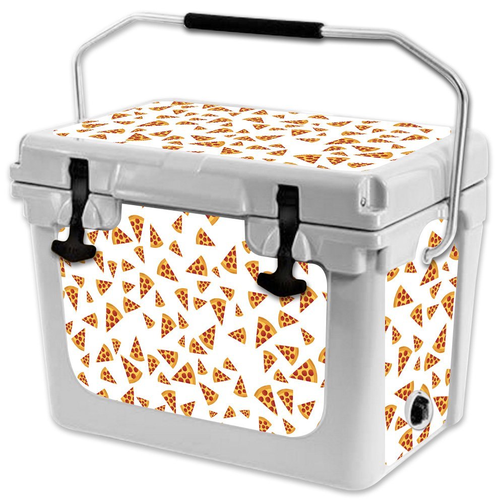 MightySkins (Cooler Not Included) Skin Compatible with RTIC 20 Cooler (2017 Model) - Body by Pizza | Protective, Durable, and Unique Vinyl Decal wrap Cover | Easy to Apply | Made in The USA