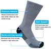 APTYID Men's Moisture Wicking Cushioned Crew Work Boot Socks, Size 9-12, Dark Grey, 4 Pairs view 3