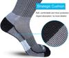 APTYID Men's Moisture Wicking Cushioned Crew Work Boot Socks, Size 9-12, Dark Grey, 4 Pairs view 4