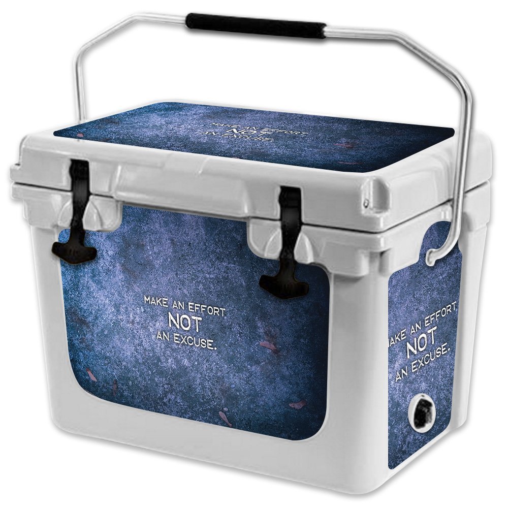 MightySkins (Cooler Not Included) Skin Compatible with RTIC 20 Cooler (2017 Model) - Make an Effort | Protective, Durable, and Unique Vinyl Decal wrap Cover | Easy to Apply | Made in The USA