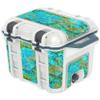 MightySkins (Cooler Not Included) Skin Compatible with OtterBox Venture 25 qt Cooler - Teal Marble | Protective, Durable, and Unique Vinyl Decal wrap Cover | Easy to Apply | Made in The USA view 1