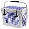 MightySkins (Cooler Not Included) Skin Compatible with RTIC 20 Cooler (2017 Model) - Blue Houndstooth | Protective, Durable, and Unique Vinyl Decal wrap Cover | Easy to Apply | Made in The USA view 1