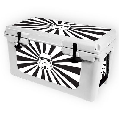 MightySkins (Cooler Not Included) Skin Compatible with RTIC 45 Cooler (2017 Model) - Star Rays | Protective, Durable, and Unique Vinyl Decal wrap Cover | Easy to Apply | Made in The USA