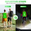 LAMA 2 Pack Waterproof Rain Cover for Backpack, Reflective Rucksack Rain Cover for Anti-Dust/Anti-Theft/Bicycling/Hiking/Camping/Traveling, M Size (for 30L-40L Backpack), 1 Pcs Black + 1 Pcs Green view 2