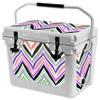 MightySkins (Cooler Not Included) Skin Compatible with RTIC 20 Cooler (2017 Model) - Colorful Chevron | Protective, Durable, and Unique Vinyl Decal wrap Cover | Easy to Apply | Made in The USA view 1