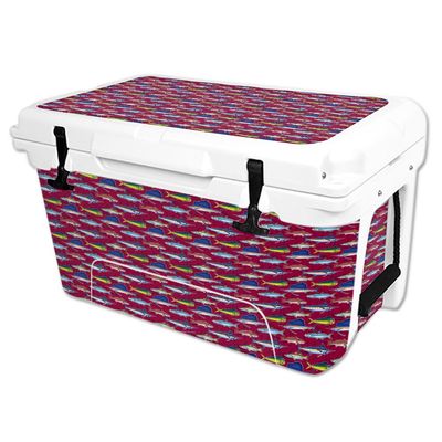 MightySkins (Cooler Not Included) Skin Compatible With RTIC 45 qt Cooler (2016)  Saltwater Collage | Protective, Durable, and Unique Vinyl Decal wrap cover | Easy To Apply, Remove, and Change Styles | Made in the USA