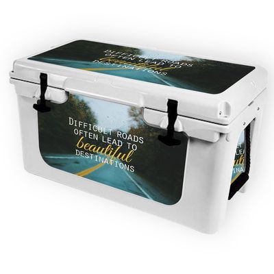 MightySkins (Cooler Not Included) Skin Compatible with RTIC 45 Cooler (2017 Model) - Difficult Roads | Protective, Durable, and Unique Vinyl Decal wrap Cover | Easy to Apply | Made in The USA