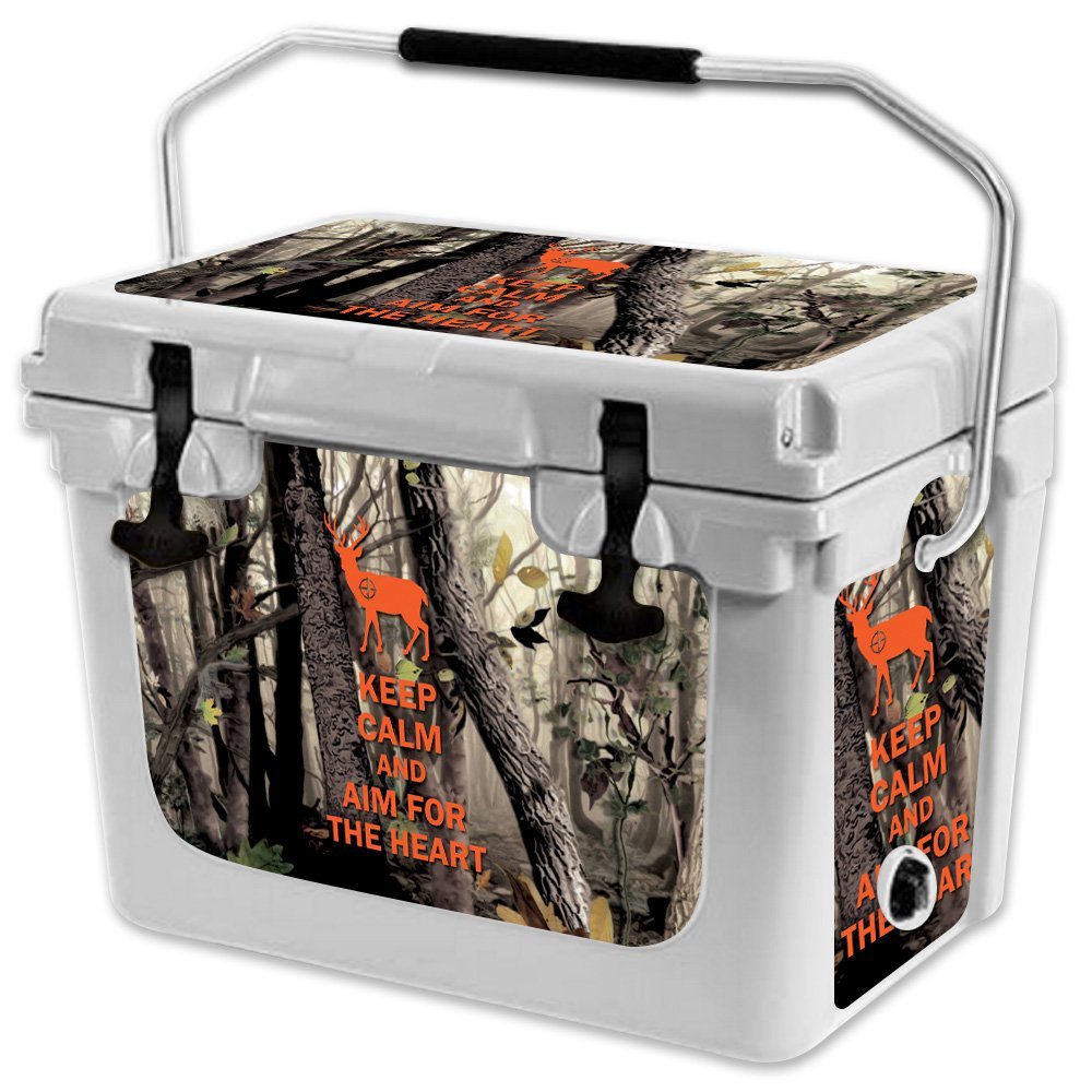 MightySkins (Cooler Not Included) Skin Compatible with RTIC 20 Cooler (2017 Model) - Deer Hunter | Protective, Durable, and Unique Vinyl Decal wrap Cover | Easy to Apply | Made in The USA