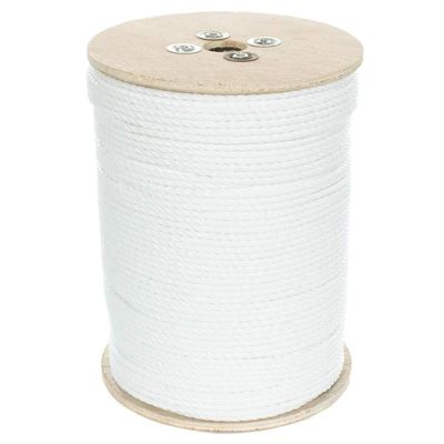 West Coast Paracord Twisted 3 Strand Polypropylene Rope (White, 3/16 Inch, 1200 Feet) - Waterproof and Floats in Water