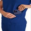 KOI Basics Becca Women's 4-Pocket Stretch Scrub Top Galaxy X-Large view 3