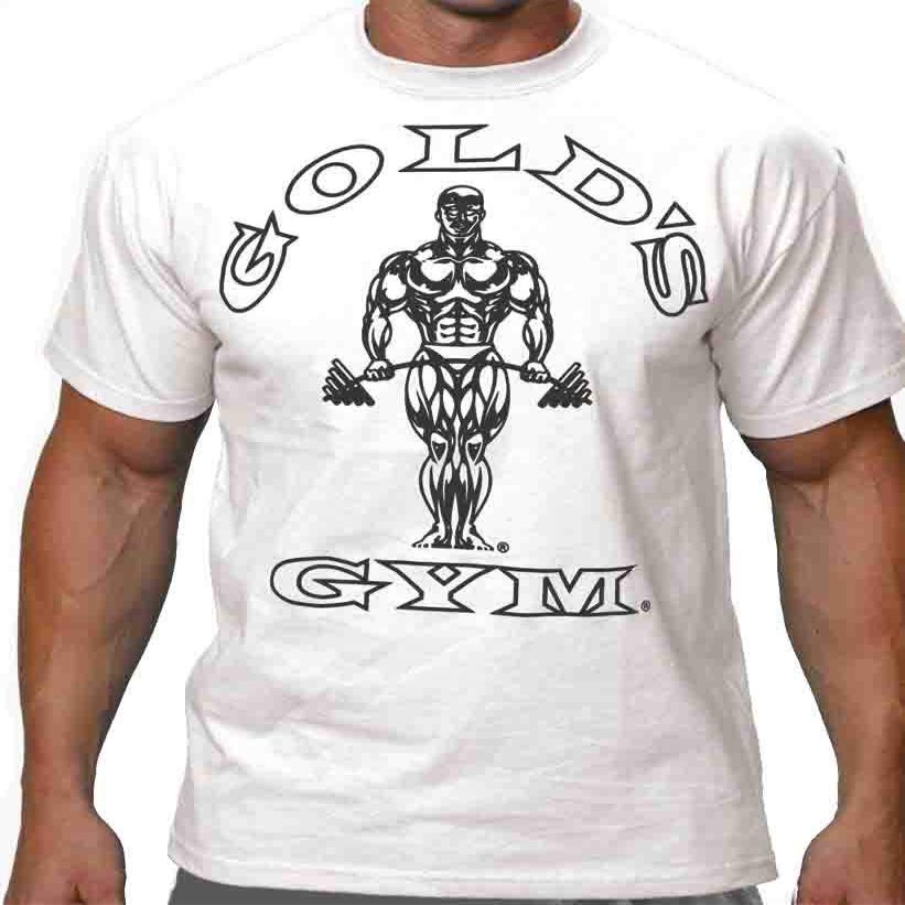 Gold's Gym T-Shirt - Official Licensed - BT-1 (XXL, White)