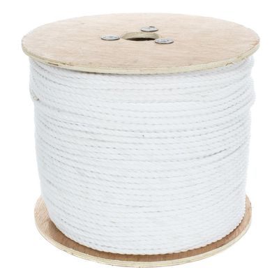 West Coast Paracord Twisted 3 Strand Polypropylene Rope (White, 5/16 Inch, 300 Feet) - Waterproof and Floats in Water