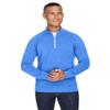 J America Adult Triblend Fleece Quarter-Zip M Cool Ryl Tribld view 1