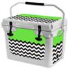 MightySkins (Cooler Not Included) Skin Compatible with RTIC 20 Cooler (2017 Model) - Lime Chevron | Protective, Durable, and Unique Vinyl Decal wrap Cover | Easy to Apply | Made in The USA view 1