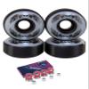 Cal 7 Skateboard Wheels and Bearings | 52mm 100A Wheel Set Combo (FlyingSkull) view 1