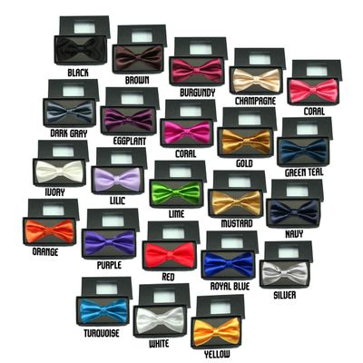 Classic Gift Wedding Tuxedo Suits Satin Bow Ties from Boy Baby Toddler to Adult (EX-Large (Adult), Lilac)