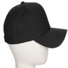 Classic Baseball Hat Custom A to Z Initial Team Letter, Black Cap White Black Letter P view 2