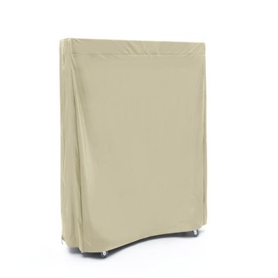 Covermates Elite Upright Ping Pong Table Cover  Water-Resistant All-Weather Folding Table Cover with Zipper & Buckle Straps, Indoor Outdoor Table Tennis Protector, 60W x 28D x 60H, Khaki