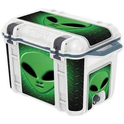 MightySkins (Cooler Not Included) Skin Compatible with OtterBox Venture 45 qt Cooler - Alien Invasion | Protective, Durable, and Unique Vinyl Decal wrap Cover | Easy to Apply | Made in The USA