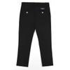 Buyless Fashion Boys Pants Flat Front Cotton Slim Fit Casual Straight Cut - 19S1824-F-BLK-2 Black view 2