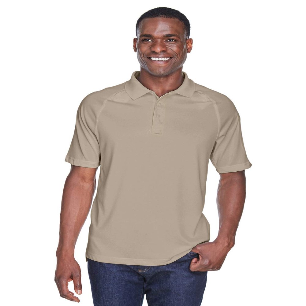 Harriton Men's Advantage Snag Protection Plus Tactical Polo L DESERT KHAKI