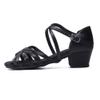 MSMAX Toddler Girls Latin Dancing Shoes Low Heel Kids Salsa Ballroom Dance Shoes for Girls Black 13.5 M US Little Kid view 4