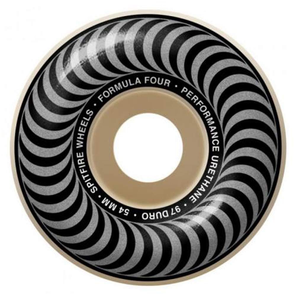 Spitfire Unisex Adult Formula Four Classics 99 Classic Shape. The #1 Shape in Skateboarding Worldwide - Proven for Speed and Control. - Silver, 54mm