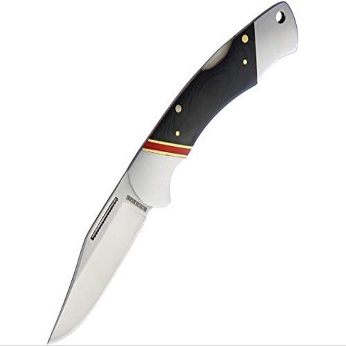 Rough Ryder RR1654 Highland Lockback Black Handle Folding Knife